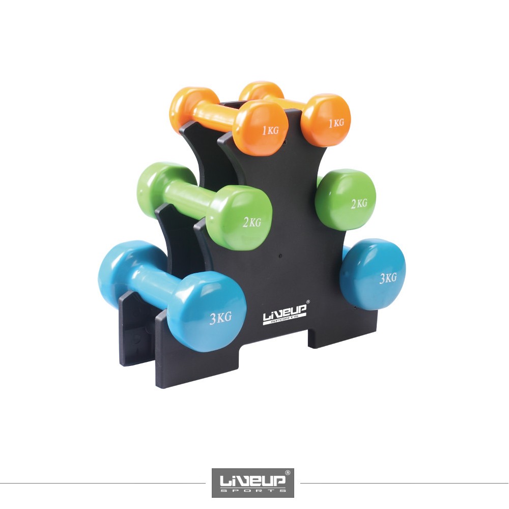 VINYL/NEOPRENE  DUMBBELL SET  LS2303