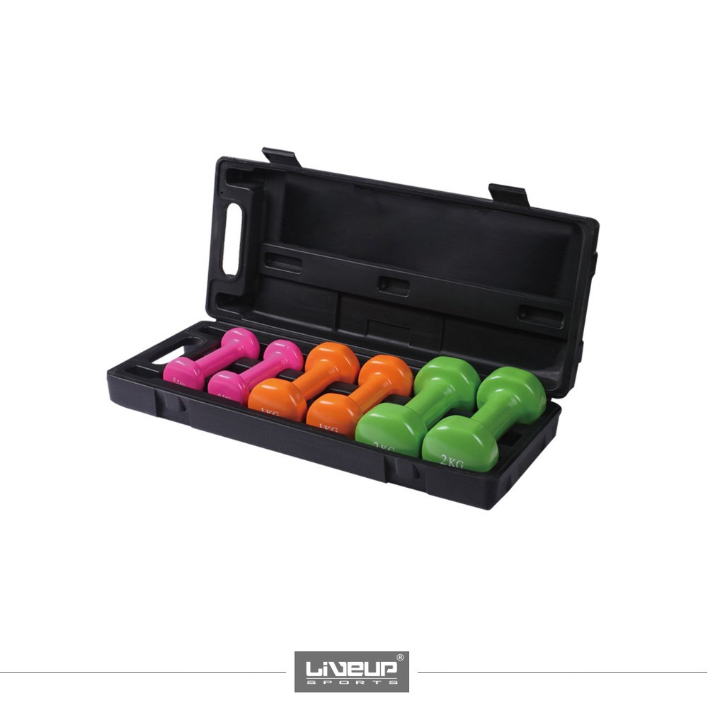 VINYL/NEOPRENE  DUMBBELL SET  LS2305