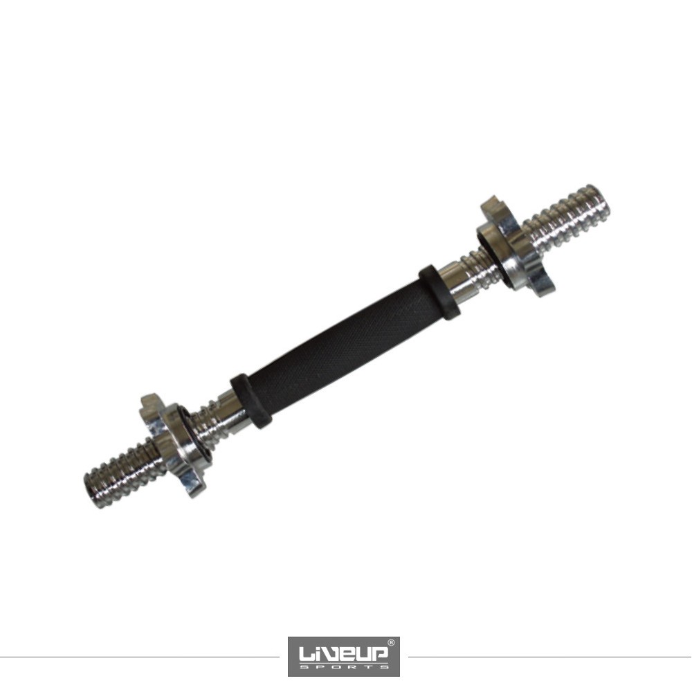 14” THREADED BAR WITH TWO STAR  COLLARS WITH RUBBER HANDLE LS2201R