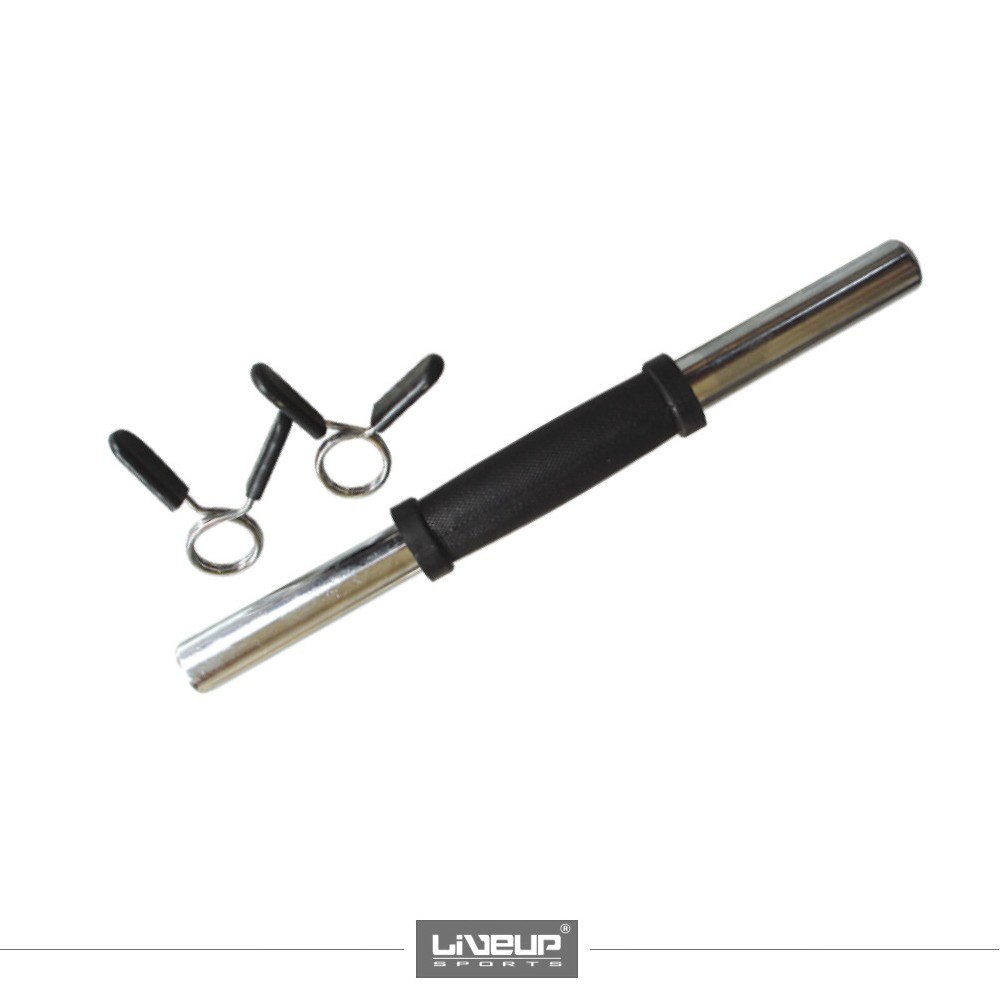 14” REGULAR BAR WITH TWO  SPRING COLLARS WITH RUBBER HANDLE LS2211R