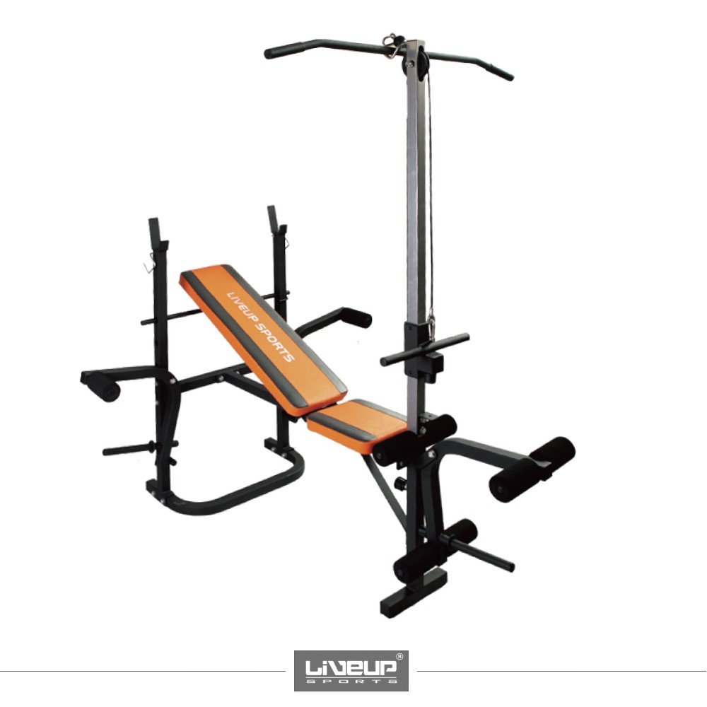 FITNESS WEIGHT BENCH  WITH LAT BAR LS1117